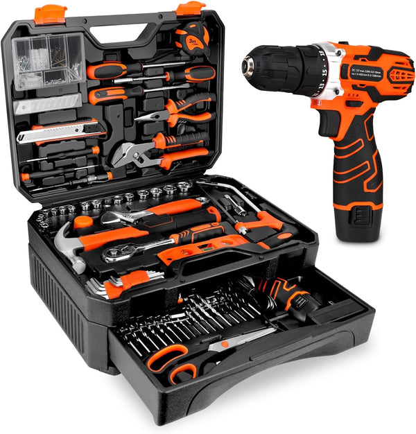 Mikiotto 255-piece general household tool set for repairs